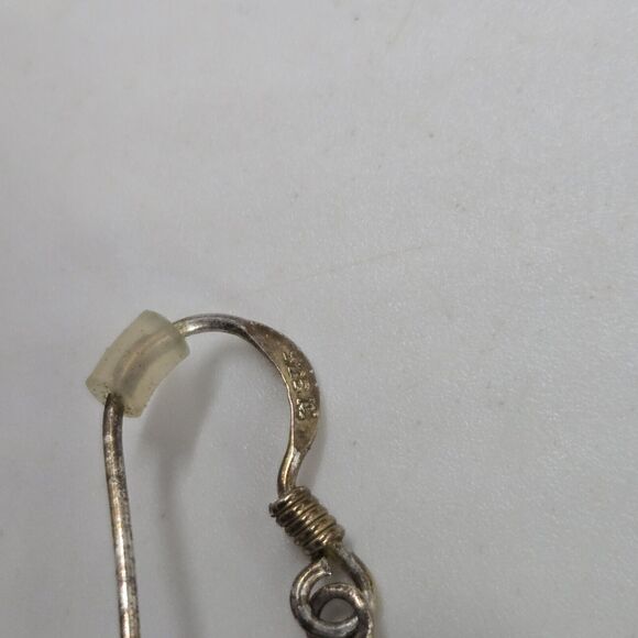 Boho Sterling Silver 925 Vermeil Byzantine Stule Dangle Drop Earrings Gold Tone - Picture 3 of 4